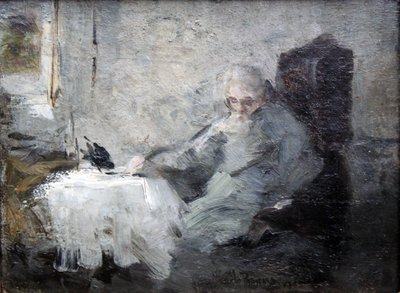 Old Man and Raven by Ilya Efimovich Repin